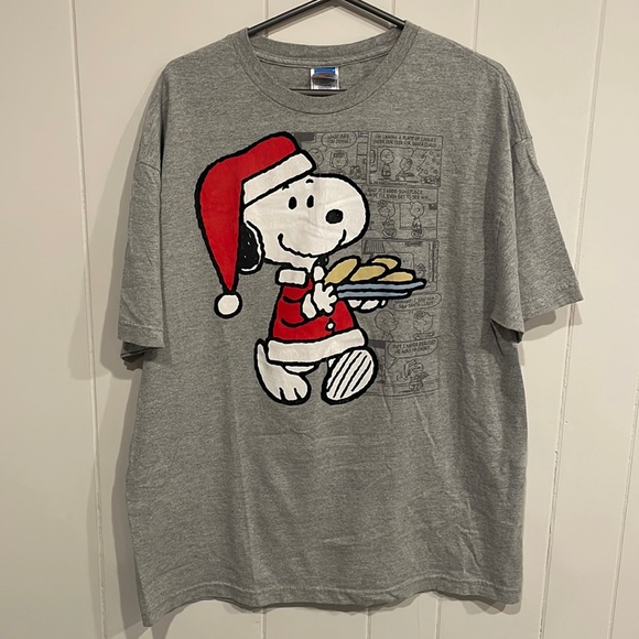 Peanuts Other - Vintage 90s Peanuts Snoopy Santa T-Shirt
